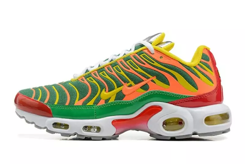 nike air max plus tn supreme x jaune orange vert